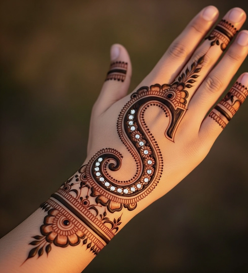 s mehndi designs simple pic