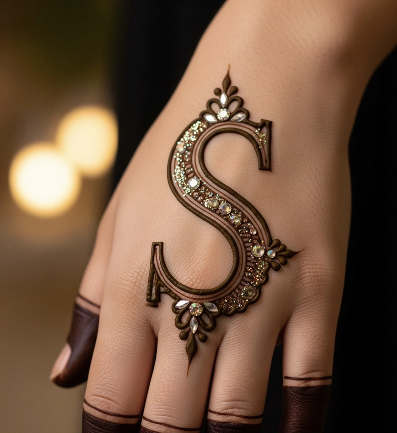 s name mehndi design dp