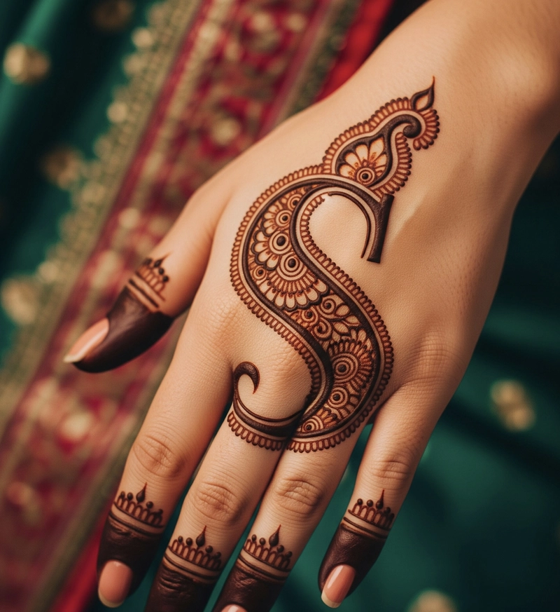 s name wala mehndi design