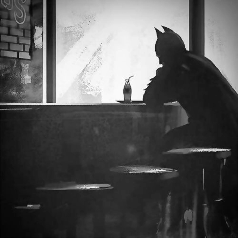 sad batman dp