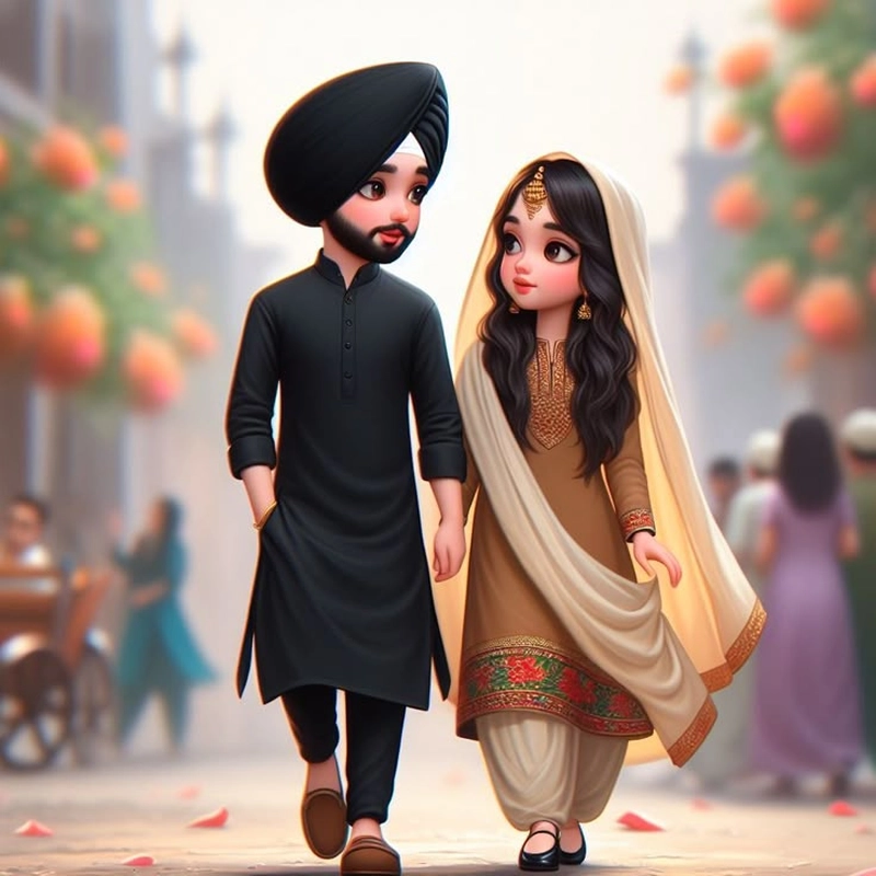 sardarni cartoon dp for instagram