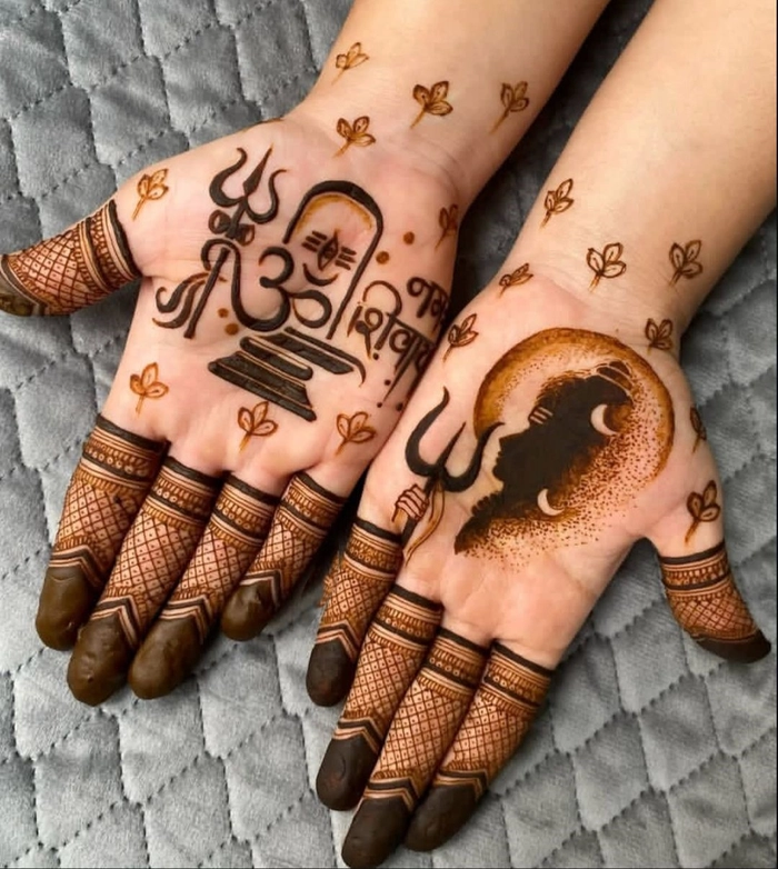 shivratri mehndi design mahadev