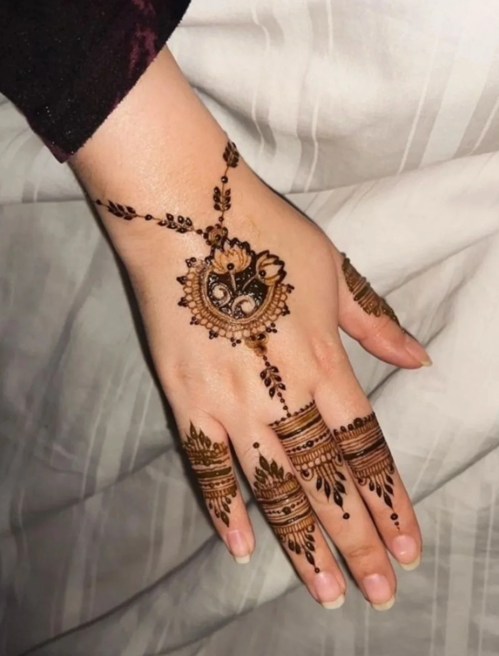 simple gol mehndi design photo simple and beautiful
