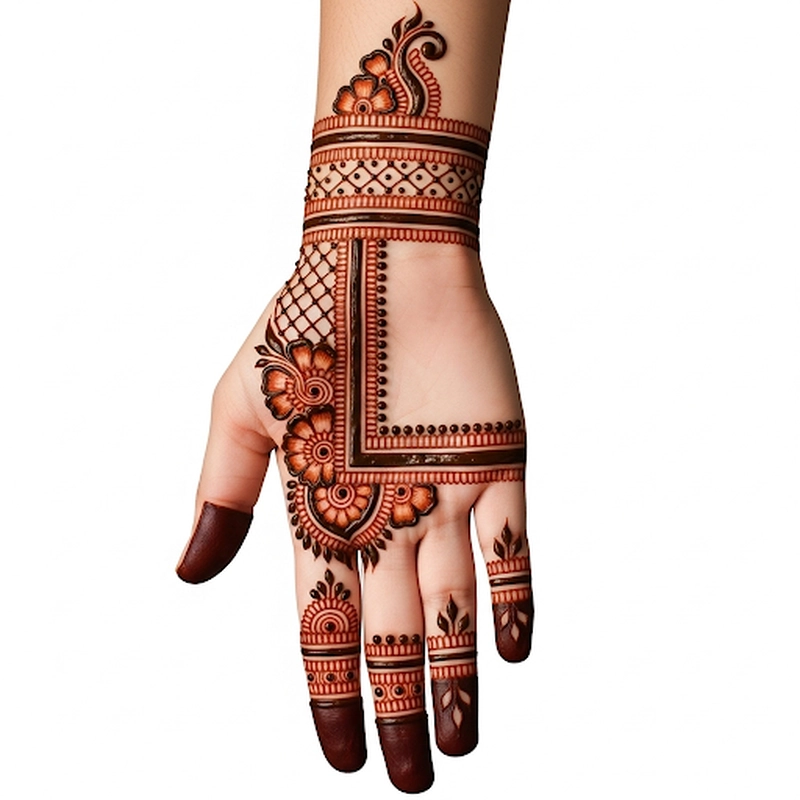 simple l mehndi designs