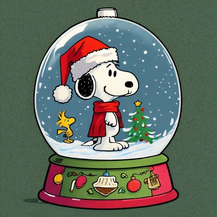 snoopy pfp christmas cute