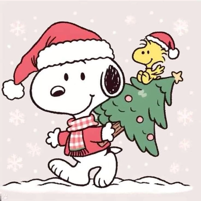 snoopy pfp christmas