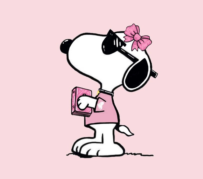 snoopy pfp pink