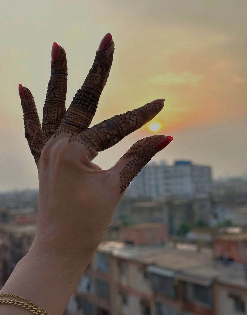 stylish pakistani mehndi design