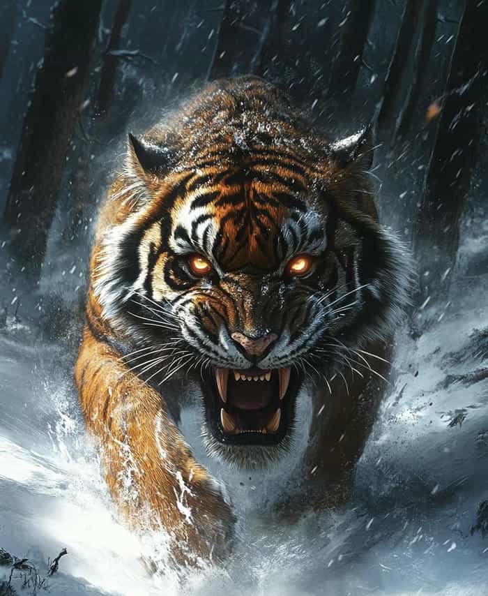 stylish tiger dp picture