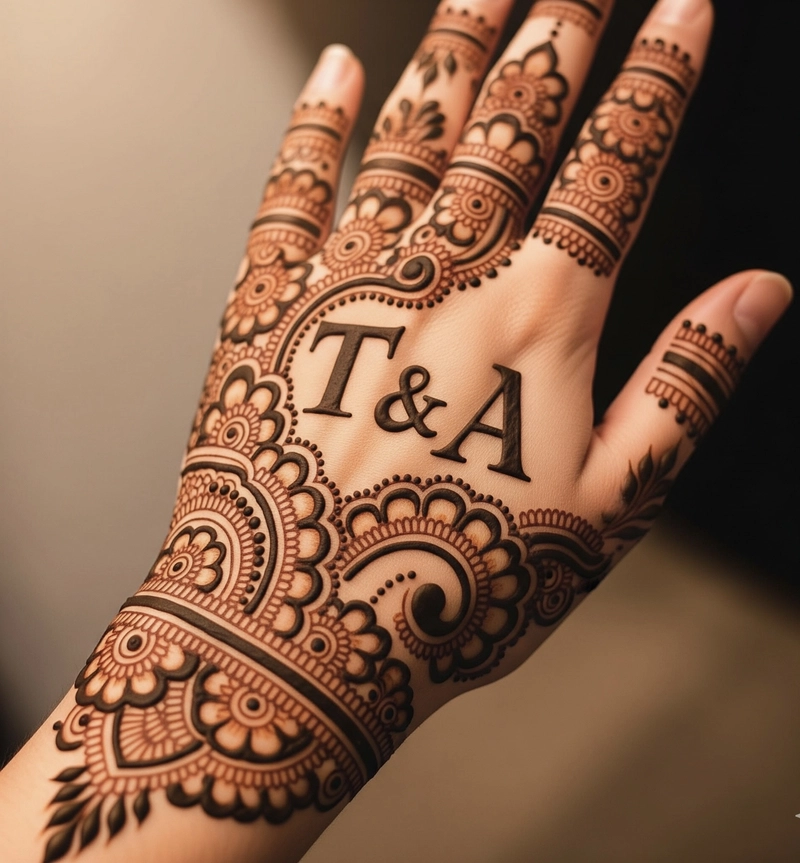 t a mehndi design