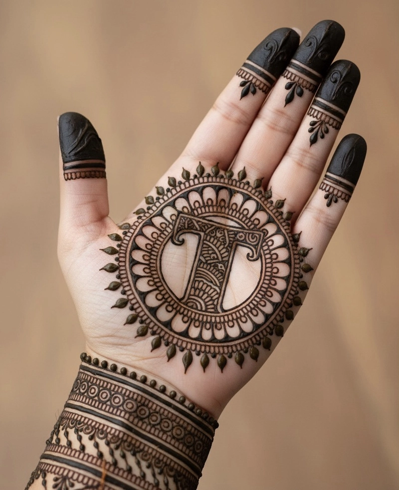 t mehndi design simple pic