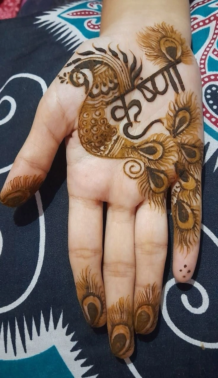 tattoo janmashtami mehndi design