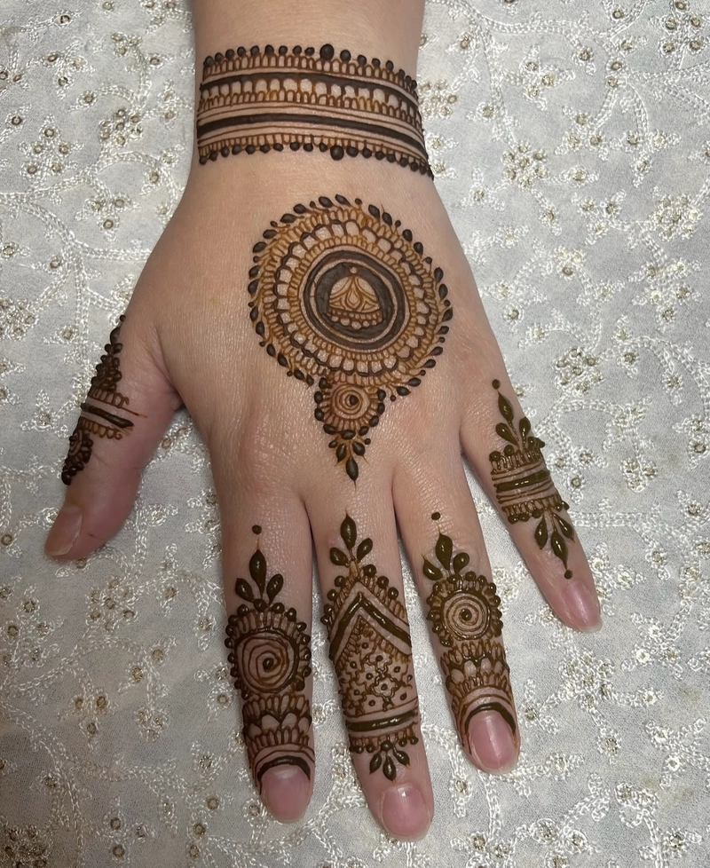 tattoo royal stylish back hand mehndi design