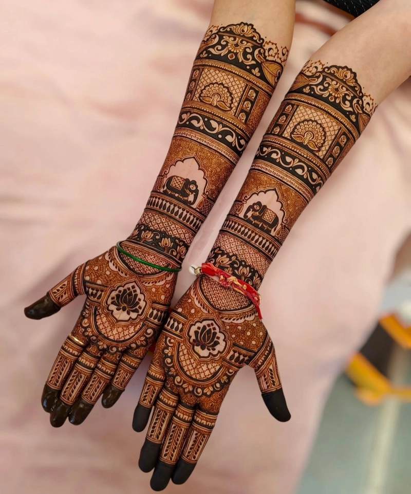 traditional indian mehndi design