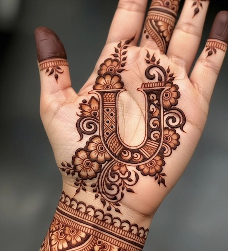 u name mehndi image