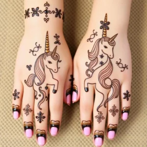 unicorn mehndi simplebaby unicorn mehndi design