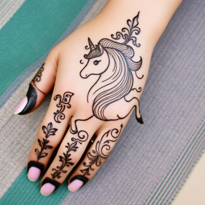 unicorn mehndi