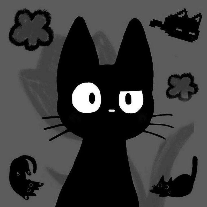 unique black dp for whatsapp cartoon