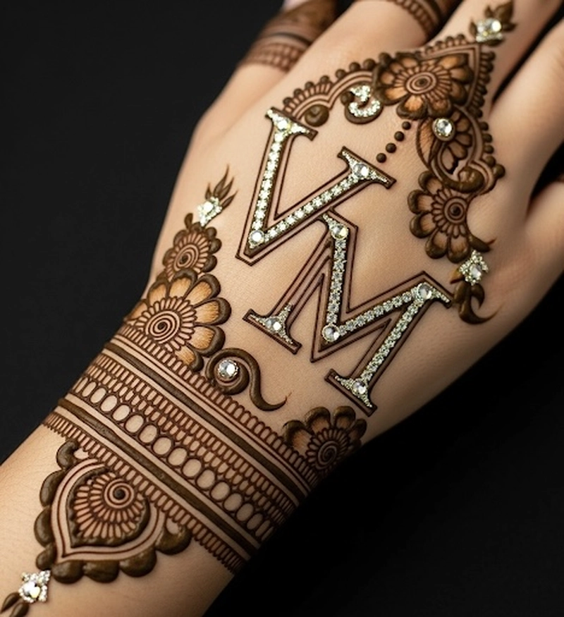 v m mehndi design