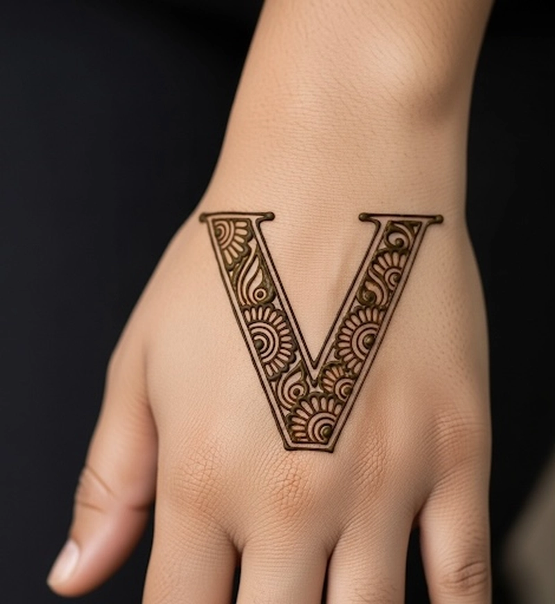 v name mehndi design