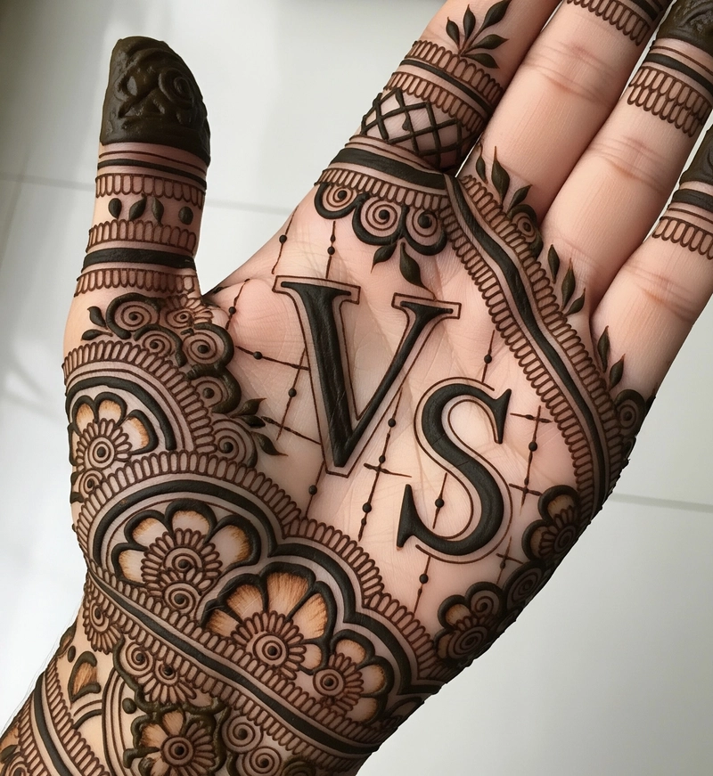 v s mehndi design