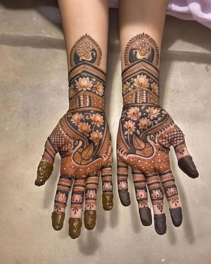 western mehndi design arabic