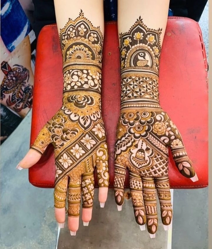 western mehndi design photo