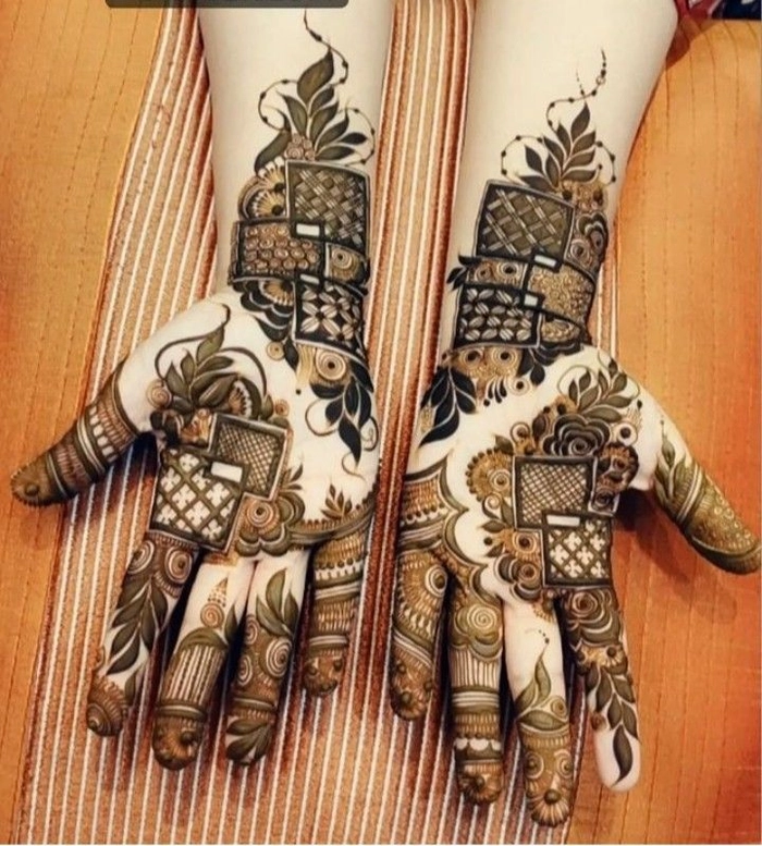 western mehndi designs front hand