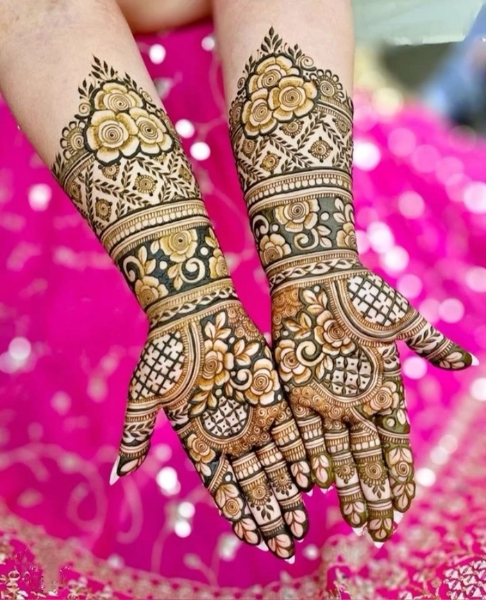 western mehndi ki design
