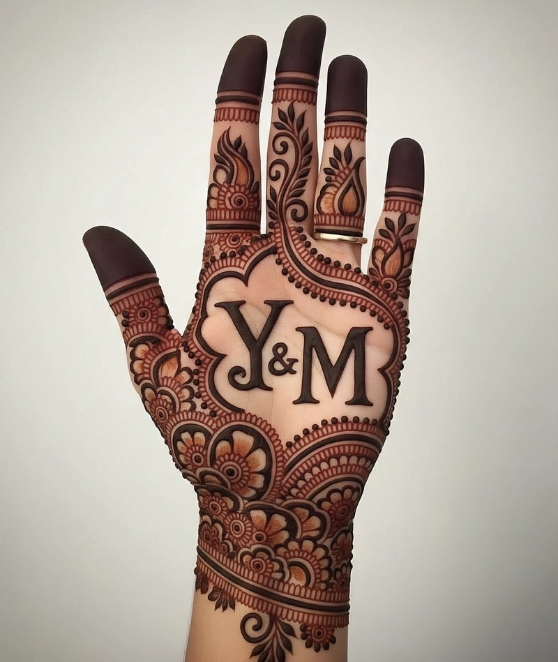 y henna design pic