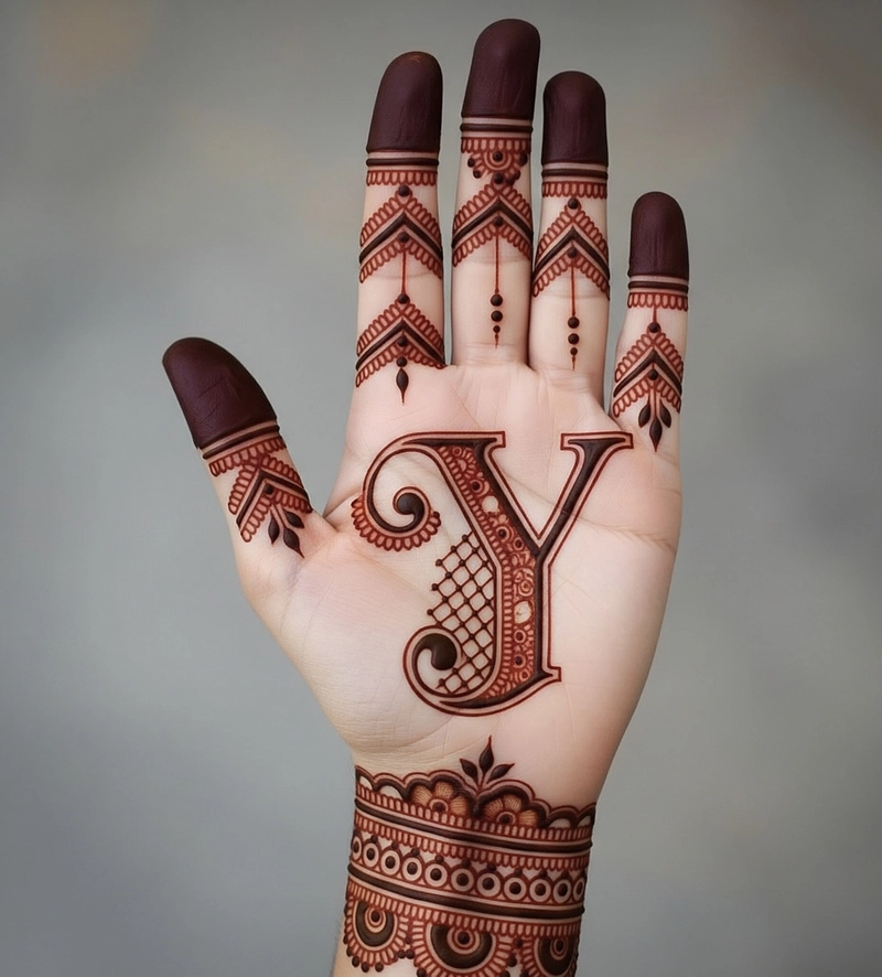 y mehndi ke design