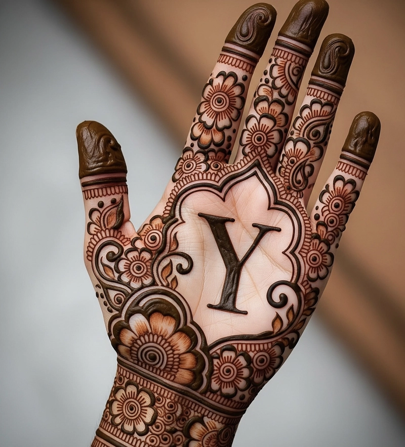 y name mehndi design