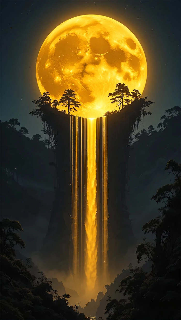 yellow moon aesthetic