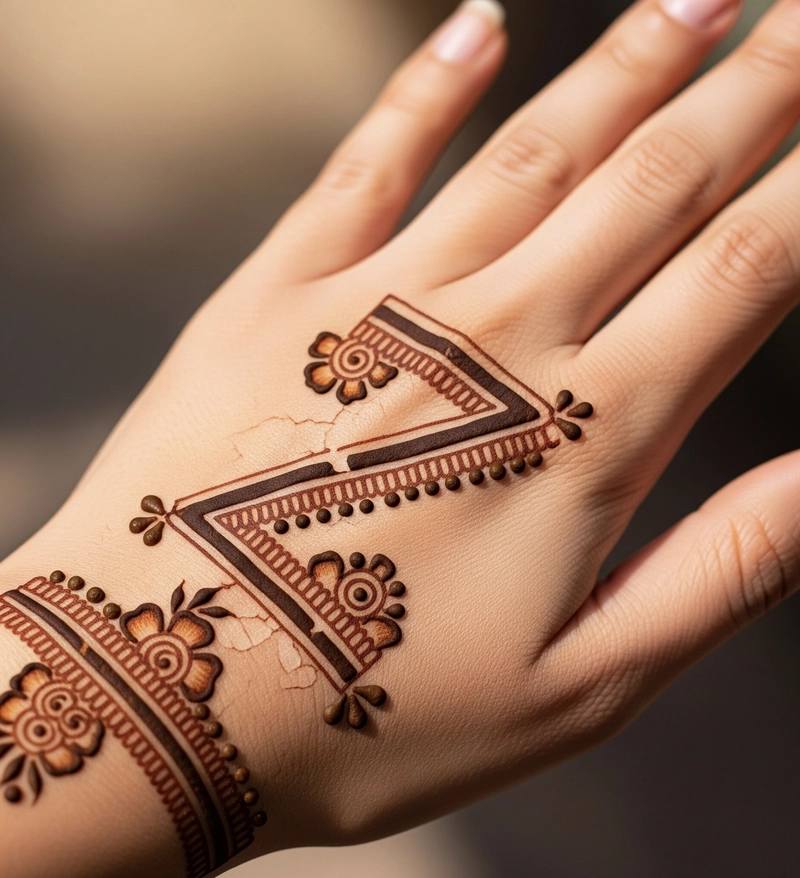 z mehndi design for party
