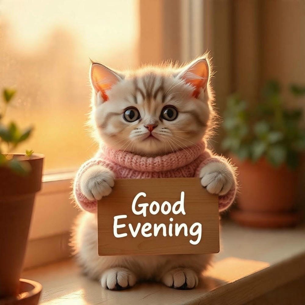 Good Evening Images for WhatsApp nature sunset scene