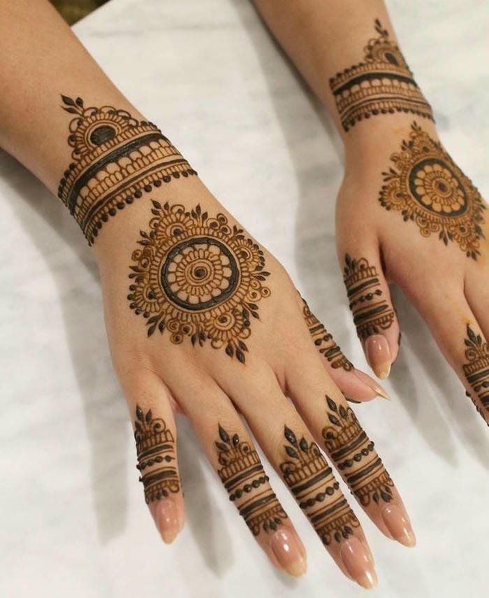 Mehndi Design Rakhi festival special hand art