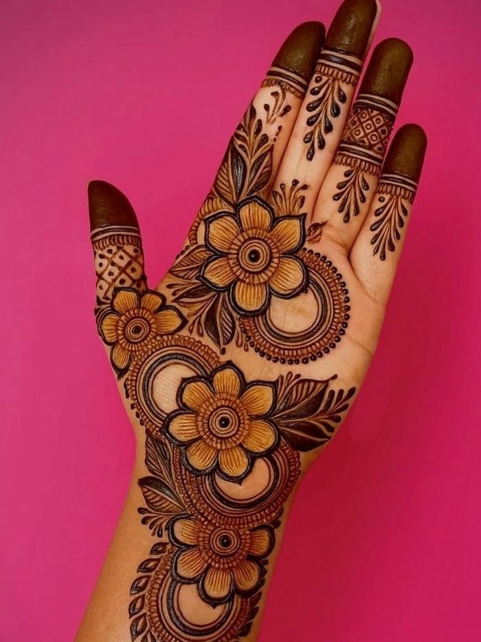 Mehndi Design Upper Hand stylish party wear henna art