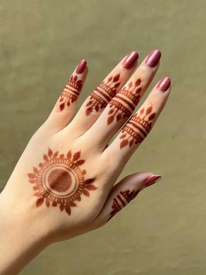 Rakhi Mehndi Design beautiful raksha bandhan theme