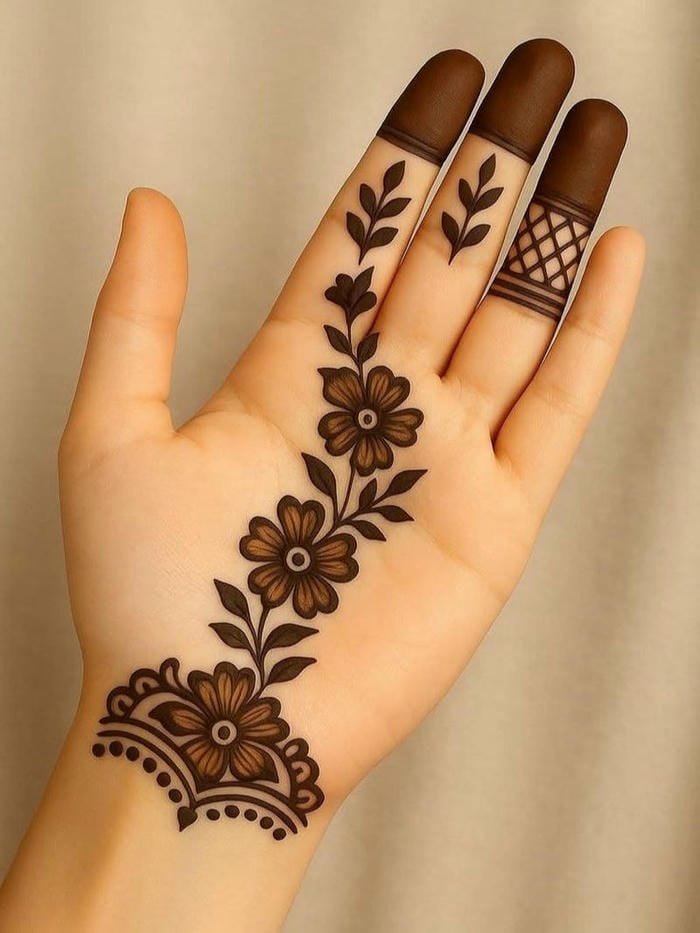 Rakhi Mehndi Design elegant patterns for celebration
