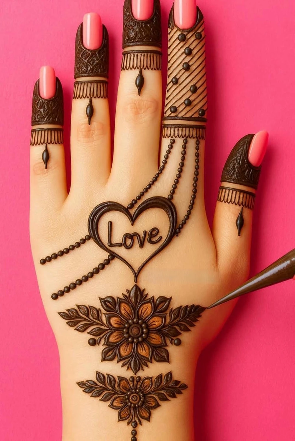 Raksha Bandhan Mehndi Design elegant henna artwork