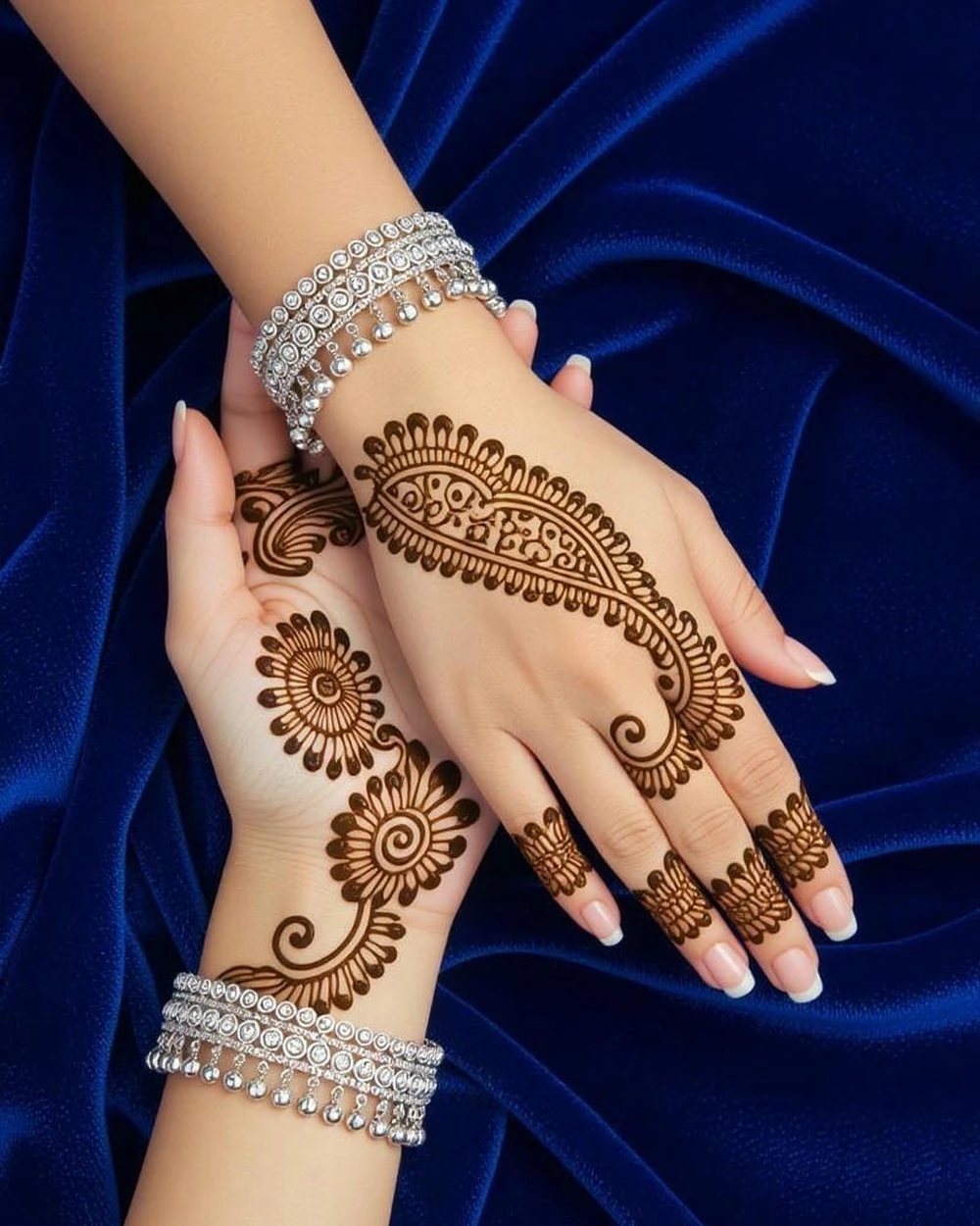 Raksha Bandhan Mehndi Design sister love theme