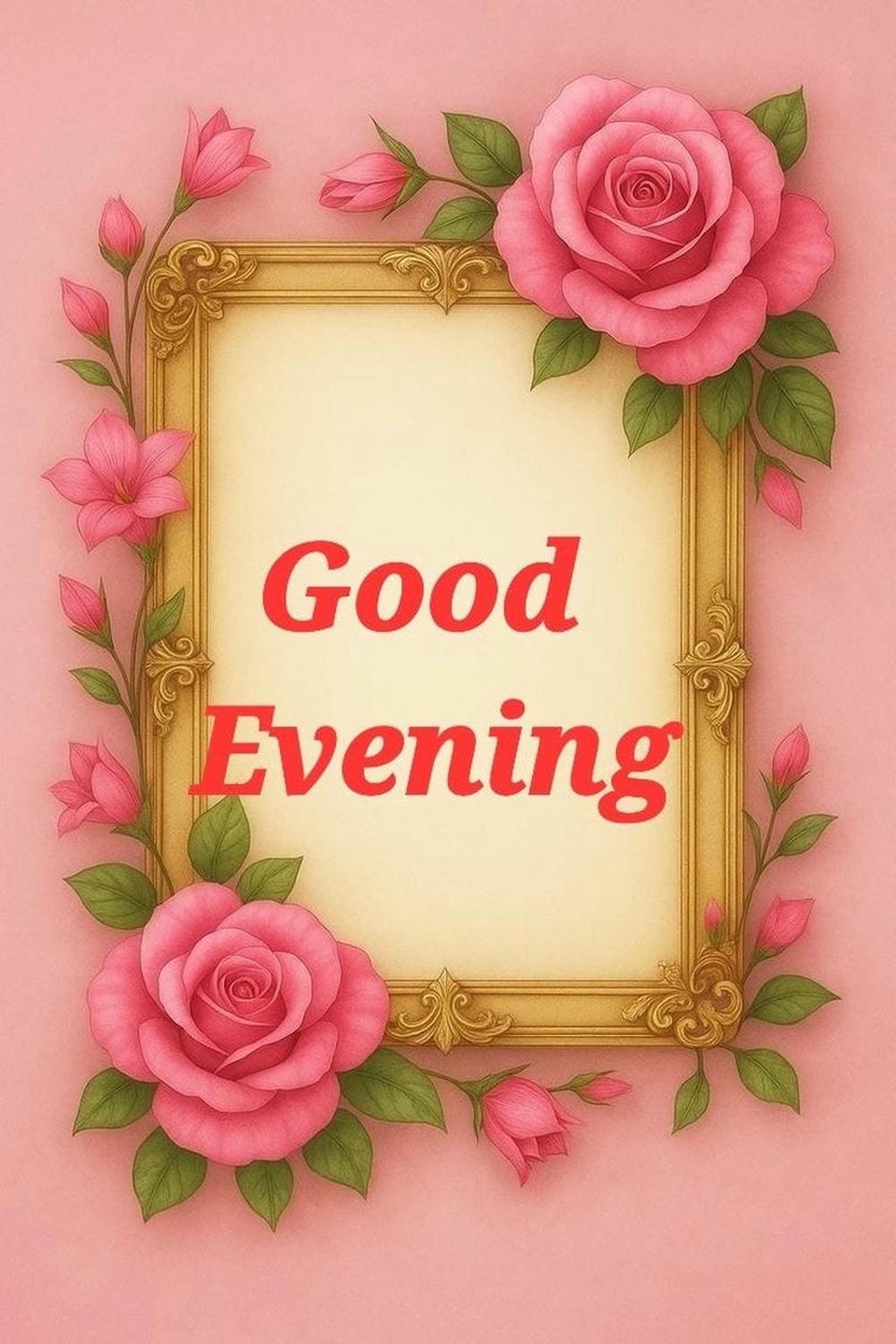 WhatsApp Good Evening Images peaceful nature scene