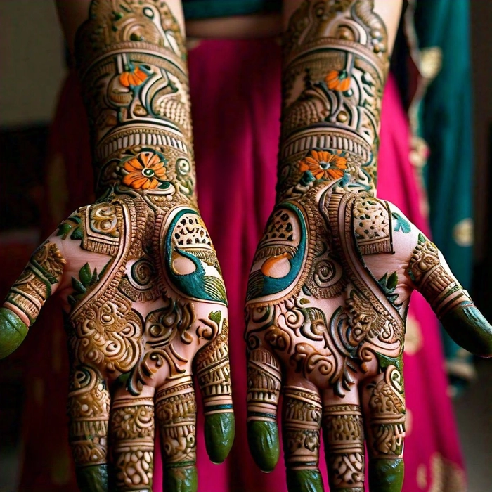 aesthetic gorgeous mehndi design