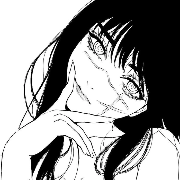 anime black and white pfp
