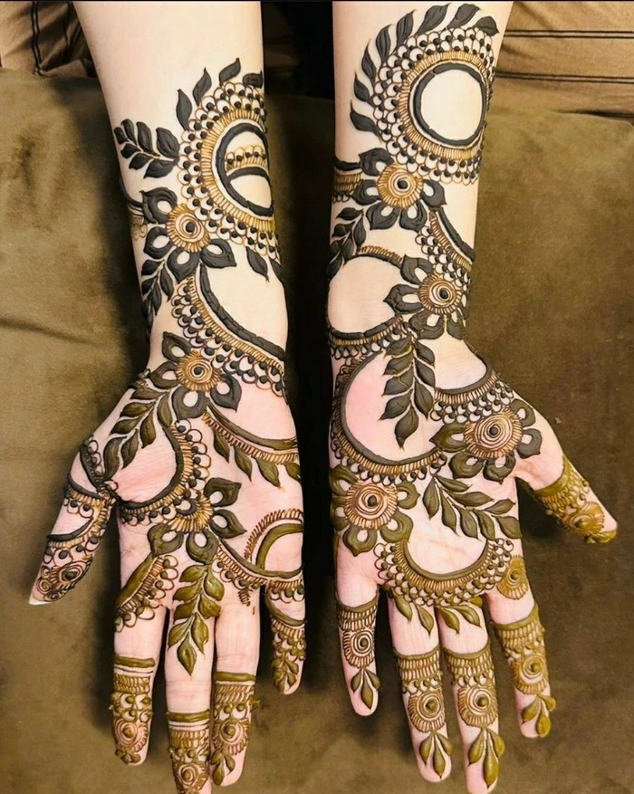 arabic mehndi design for sawan