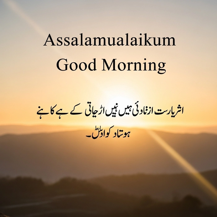 assalamualaikum good morning images urdu