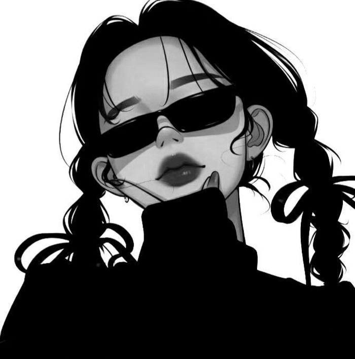 attitude black and white dp