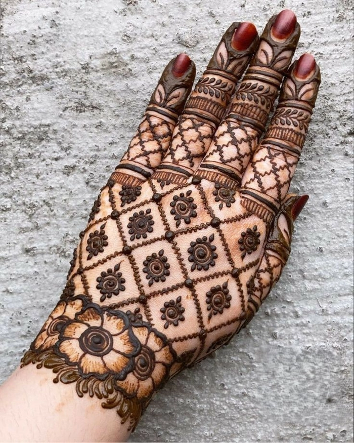 back hand mehndi design jali wala