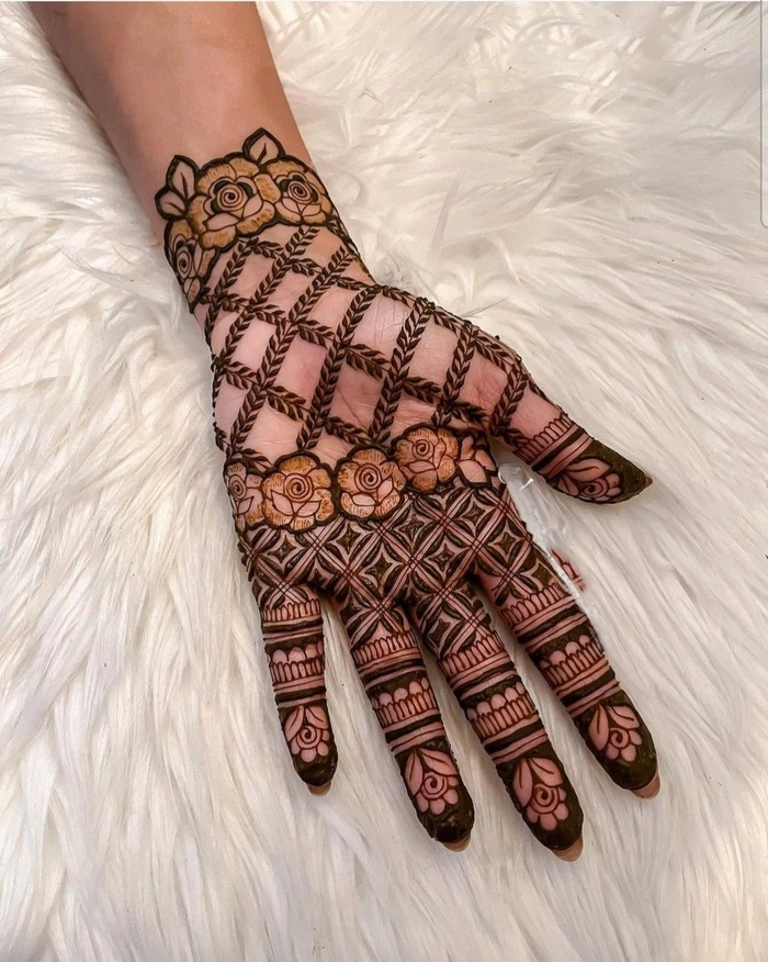 back hand mehndi designs jali wala