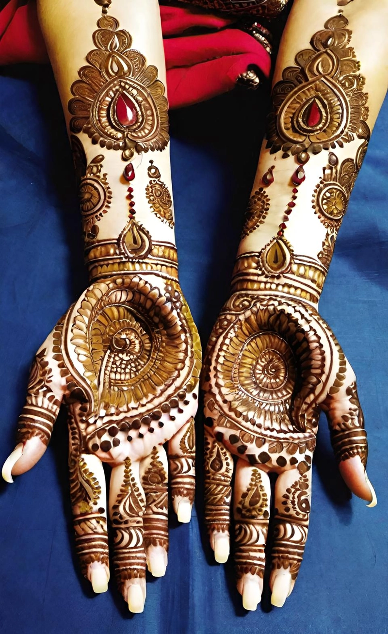 bridal mehndi design aage ka